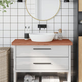 Bathroom Countertop 100x60x4 cm Solid Wood Beech 356008