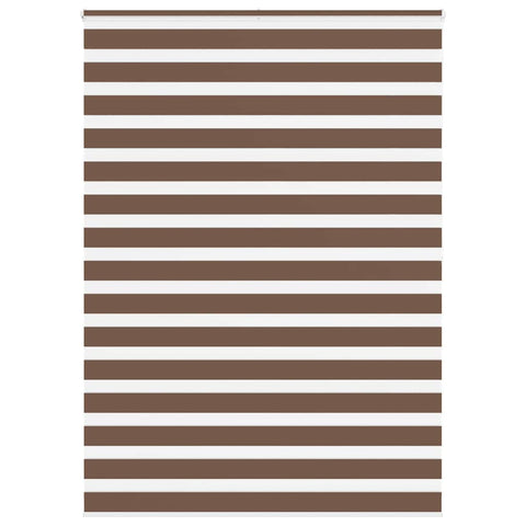 ZNTS Zebra Blind Brown 165x200 cm Fabric Width 160.9 cm Polyester 4014378