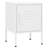 Nightstands 2 pcs White 35x35x51 cm Steel 3095213