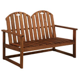 Sofa Set Brown Solid Acacia Wood Medium Durable 44035