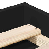 Bed Frame without Mattress Black 75x190 cm Small Single Small Single 3203846