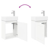 Bathroom Vanity Unit with Tap White 45.5 x 25.5 x 84 cm 889491