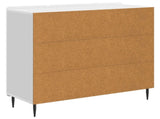 Sideboard High Gloss White 89 x 34.5 x 82 cm Engineered Wood 894419