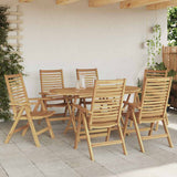 Chair Folding 6 pcs Brown 64.5 x 52 x 108 cm Solid Teak Wood 3376032