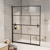 Shower Enclosure ESG 116x140 cm Black 150751