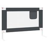 Toddler Safety Bed Rail Dark Grey 100x25 cm Fabric 10226