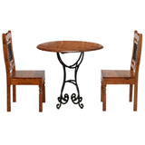 ZNTS Bistro Set 3 Pieces Solid Acacia Wood 275335