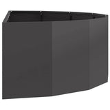 Planter Black 120 x 60 x 35 cm Steel 883682