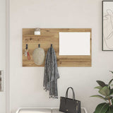 Wall-Mounted Coat Rack with Shelf Artisan Oak 90 x 10 x 50 cm 874522