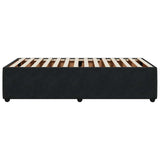 Bed Frame without Mattress Black 80x200 cm Velvet 3284972