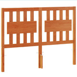 Headboard Wax Brown 135 cm Solid Wood Pine 844293