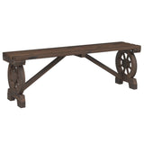 Garden Dining Set Burnt Wood Solid Fir Wood Medium Durable 3207138