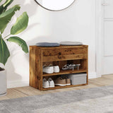 Shoe Bench Old Wood 60x30x45 cm Engineered Wood 856754