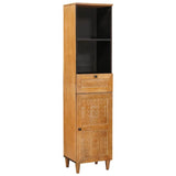 Bathroom Cabinet Light Brown 38 x 33 x 160 cm Engineered Wood 4018102
