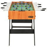 Folding Football Table 121x61x80 cm Light Brown 91941