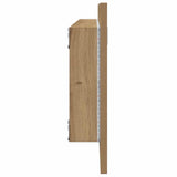 LED Bathroom Mirror Artisan Oak 100x8.5x37 cm Engineered Wood 856276