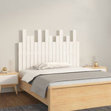 Wall Headboard White 108x3x80 cm Solid Wood Pine 824774