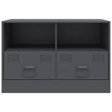 TV Cabinets 2 pcs Anthracite 67x39x44 cm Steel 841744