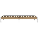 Bed Frame Artisian Oak 80 x 200 cm Engineered Wood 8009135