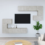 Wall-mounted TV Cabinet Concrete Grey Engineered Wood 3114585