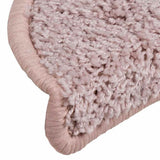 Stair Mats 15 pcs 56x17x3 cm Light Pink Half Round 322376