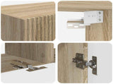 TV Wall Cabinet Set 4 pcs Sonoma Oak Engineered Wood 3408918