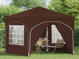 Pop-up Party Tent 192 x 192 x 245 cm Brown 42019841