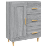 Sideboard Grey Sonoma 69.5x34x90 cm Engineered Wood 817370