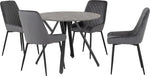 ZNTS Athens Round Dining Set with Avery Chairs 400-401-227