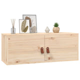 ZNTS Wall Cabinet 80x30x30 cm Solid Wood Pine 818375