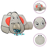 Elephant Children Play Tent with 250 Balls Grey 174x86x101 cm 3107740