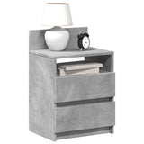 Bedside Cabinets 2 pcs with 2 Drawers Concrete Grey 40x33x60 cm 858567
