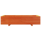 Garden Planter Wax Brown 110x60x26.5 cm Solid Wood Pine 847350