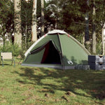 ZNTS Camping Tent Dome 4-Person Green Waterproof 94762