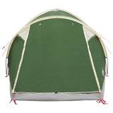 Cabin Tent with Roof Green 4-Person Polyester and Steel 42028579