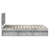 Bed Frame with Headboard Concerte 160 x 200 cm Solid Pine Wood 3410067