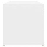Shoe Storage Bench White 105x35x35 cm Engineered Wood 804463