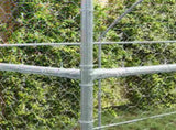 Dog Kennel 4 pcs Silver 8 x 2 x 2 m Galvanised steel 3368338