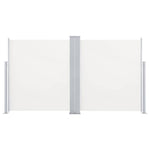 Patio Retractable Double Side Awning 170x600 cm Cream 48467