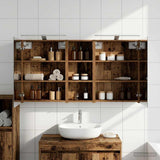 Bathroom Cabinet Set 3 pcs 130 x 14.5 x 70 cm Engineered wood 3403774
