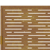 Garden Gate 100x100 cm Corten Steel Square Design 153197