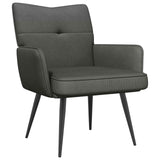 Armchair Dark Grey Corduroy Fabric 42047712