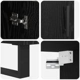 Highboard Black Oak 69.5 x 34 x 180 cm Engineered Wood 3416151