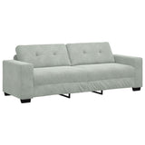 Sofa Set with Cushion 3 pcs Grey 221 x 78 x 80 cm Velvet 3324639