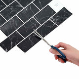 Subway Tile 20 pcs Black Marble 30.5 x 30.5 cm 42021222