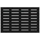 Wall Headboard Black 81x3x63 cm Solid Wood Pine 824747