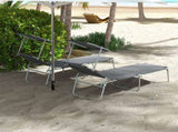 Sun Lounger Set of 2, Foldable, 4-Level Adjustable Backrest, Reclining Chair with Sun Shade, for T3398P325305