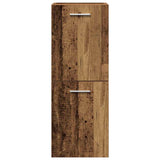 Bathroom Furniture Set with Door 4 pcs Old Wood Engineered Wood 3332571