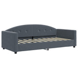 Daybed with Trundle without Mattress Dark Grey 90x190 cm Single 3197392