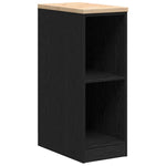 ZNTS Garage Storage Cabinet Black 30x51x85 cm Solid Wood Pine 860527